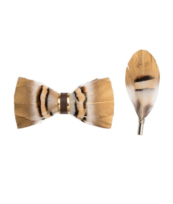 Feather Bow Ties & Pin Lapels